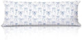 Blue Ribbon Bow 20x54 Body Pillow Cover, Preppy Coquette Room Dorm Decor by Unknown