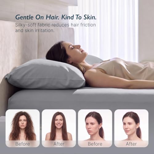 Breescape Cooling Pillow Cases King Size Set of 2, BlendTek™ Cooling Technology - Image 3