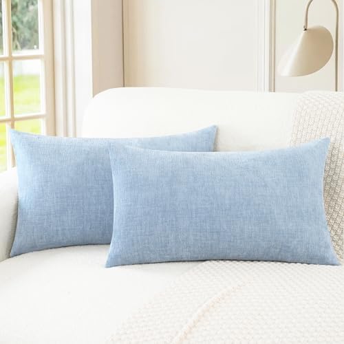 CaliTime Decorative Couch Throw Pillow Covers 26 X 16 Inches Baby Blue by CaliTime
