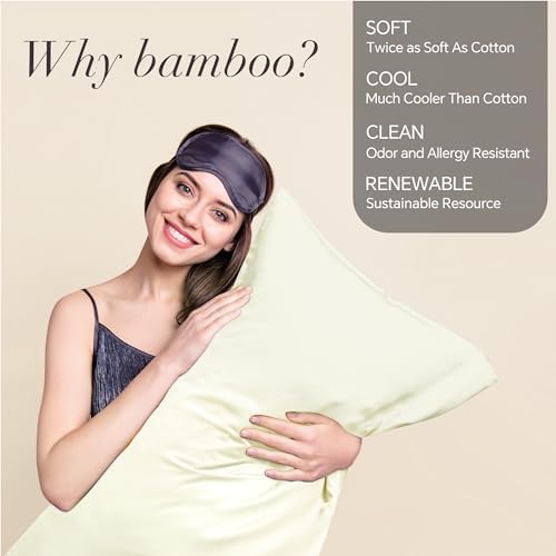 BEDELITE Pillow Cases Standard Size 2Pcs, Rayon Derived from Bamboo - Image 2