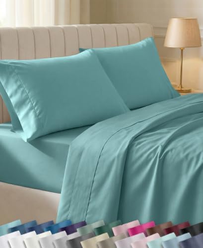California Design Den 100% Cotton Sateen King Size Deep Pocket Sheets Set by CaliforniaDesignDen
