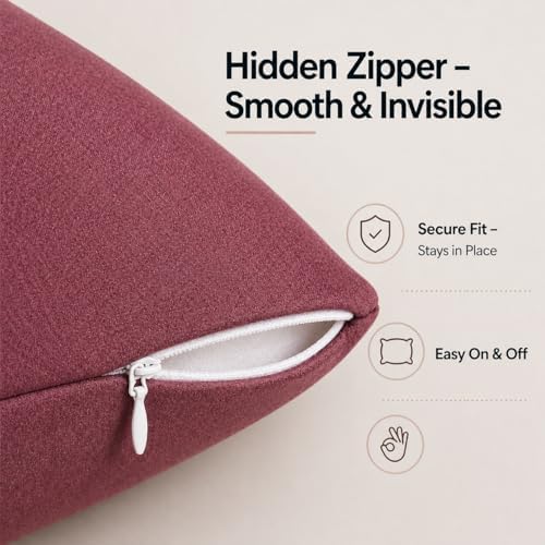 EVOLIVE Body Pillow Covers 2-Pack, Microfiber - Image 6