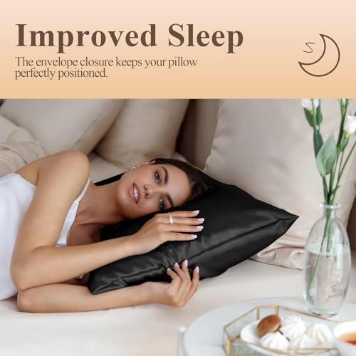 Silk Like Satin Pillowcase Standard Size, 2 Pack, 20x26 Inches - Image 5