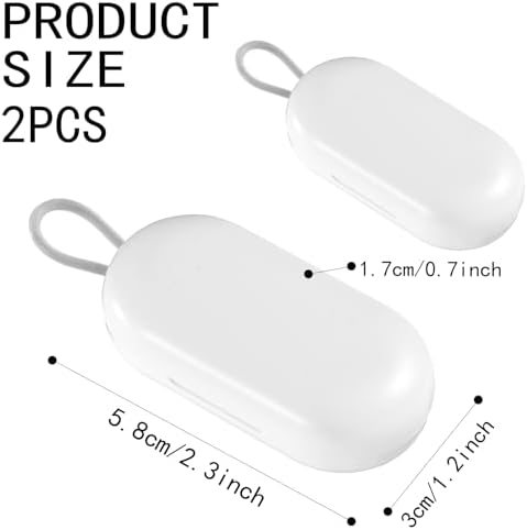 2 Pcs Earplug Cases, Ear Plug Holder Cases Only Portable Earplug Case Mini - Image 2