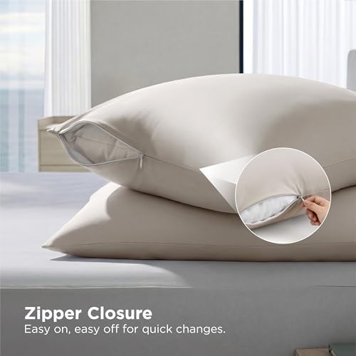 Bedsure Cooling Pillow Cases Queen Size Set of 2 - Image 6