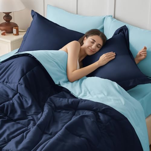 JOLLYVOGUE King Comforter Set, Ultra-Soft Bed in a Bag King Size 7 Pieces - Image 6