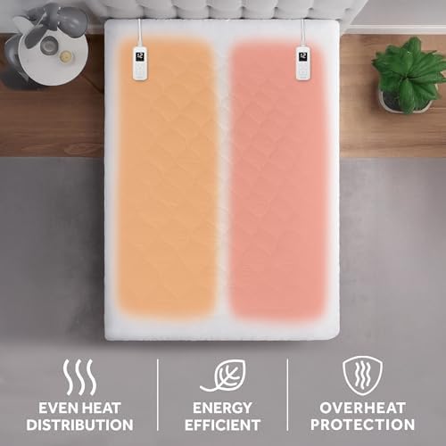 Sunbeam Electric Premium Water Resistant Restful Quilted Heated Mattress Pad - Image 5