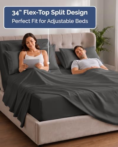 Extra Deep Flex Top Split Head King Sheet Set - Image 3