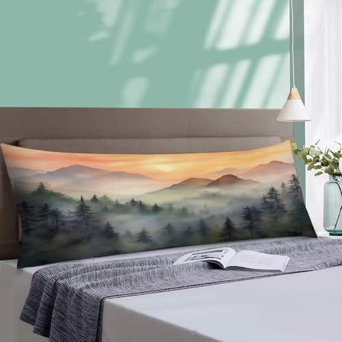 Foggy Mountain Body Pillow Cover Pillowcase - Image 4