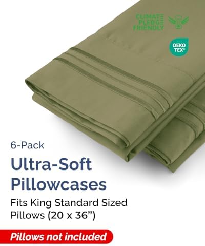 King Standard Pillow Cases Set of 6 - Image 2