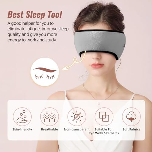Sleep Mask & Earmuffs for Sleep - 2 in 1 Ear & Eye Mask - Image 2