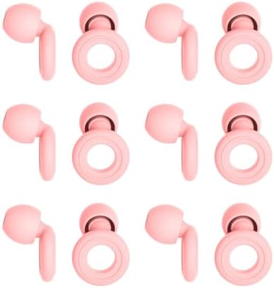6 Pairs Soft Silicone Earplugs Reusable Noise-Reducing by DXGrandway
