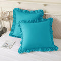 KKJIAF 2 Pack Ruffle Pillow Cases 22x22 Inches by KKJIAF