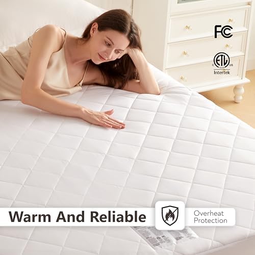Wapaneus Heated Mattress Pad King Size 10 Heat Settings & Dual Control - Image 2