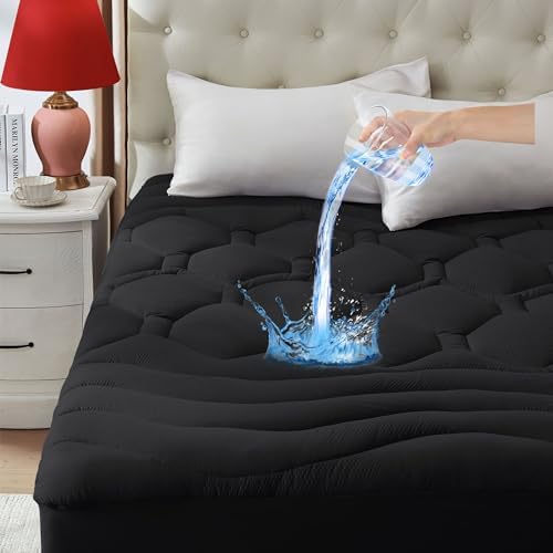 ELVEN HOME Twin Size Mattress Pad Waterproof, Pillow Top Cooling Twin Mattress - Image 7