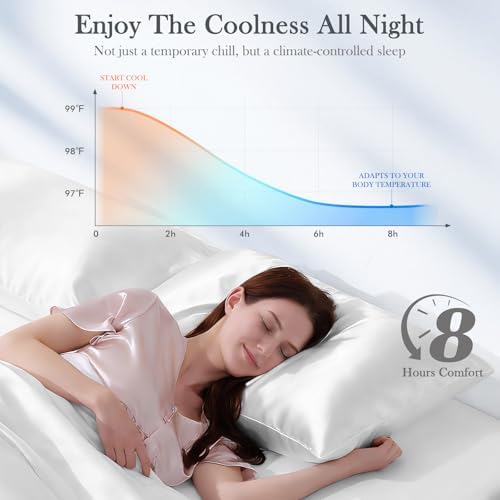 Avolare Cooling Pillow Cases 2 Pack Queen Size - Image 3