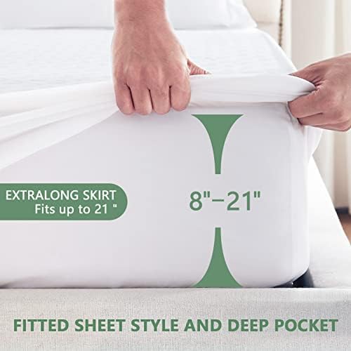 Premium Waterproof Mattress Protector Queen Size, Noiseless Deep Pocket - Image 4