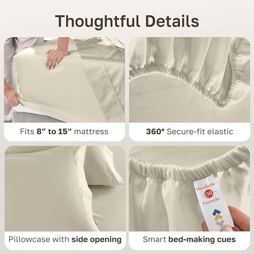 California Design Den 2 Pack 600 Thread Count Twin Size Bed Sheet Sets - Image 6