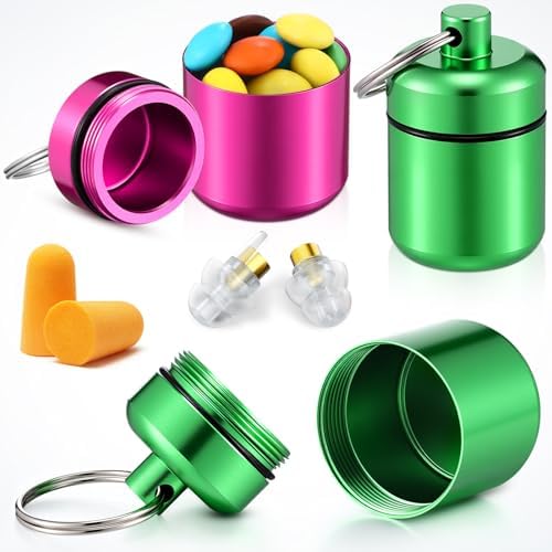 Hicarer 4 Pack Ear Plug Carrying Case, Bright Colors - Image 2
