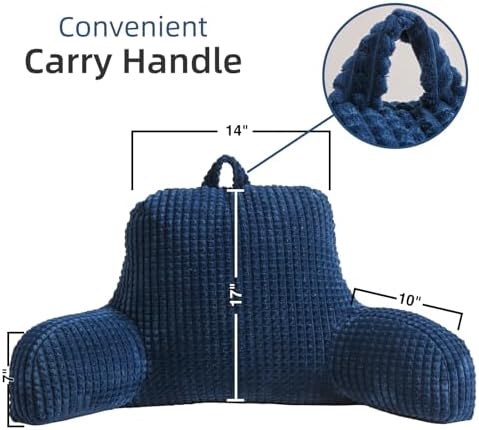 A Nice Night Navy 17" Bed Wedge Pillows - Image 2