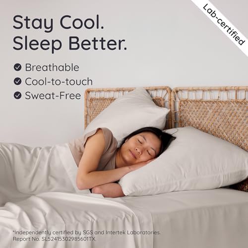 Bambaw 100% Viscose Derived from Bamboo Pillowcase Queen Size – Set of 2 Queen - Image 3