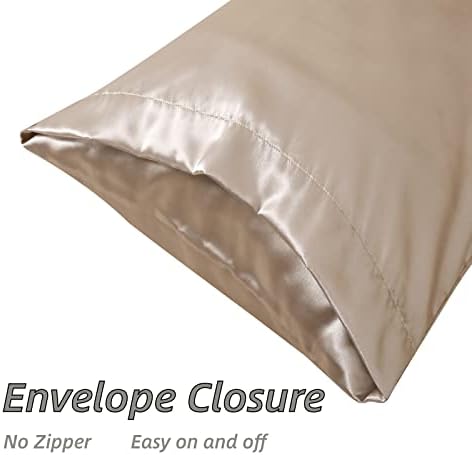 Satin Pillowcases Set of 2, Standard Size Cooling Pillow Cases - Image 4