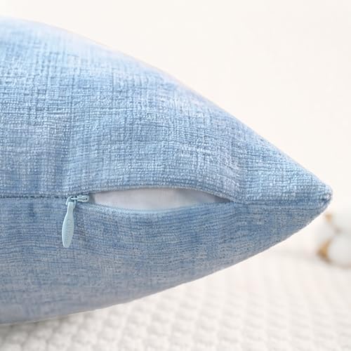 CaliTime Decorative Couch Throw Pillow Covers 26 X 16 Inches Baby Blue - Image 3