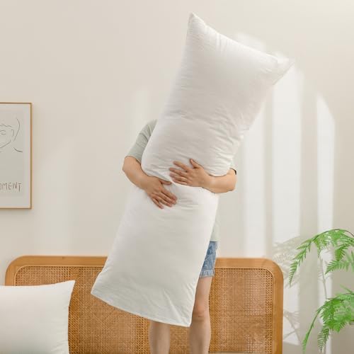 BESTOUCH Washed Cotton Pillowcases Linen Feel Bright White Body - Image 5