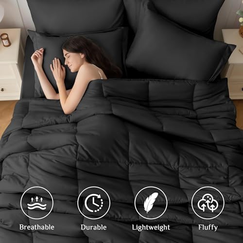 JOLLYVOGUE Oversized Queen Comforter Set, Ultra-Soft Bed in a Bag Oversized - Image 2