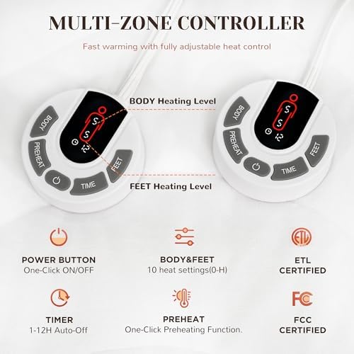 GOTCOZY Heated Mattress Pad Cal King Size-Heated Pad - Image 3
