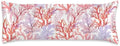 Satin Body Pillowcase Rose Pink Coral Reef Imitation Silk Pillow Cover by Unknown