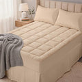 OLANLY King Quilted Fitted Mattress Pad, Down Alternative Fill by OLANLY
