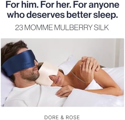 Dore & Rose Deep Sleep Mask, 100% Pure Silk Eye Mask - Image 6