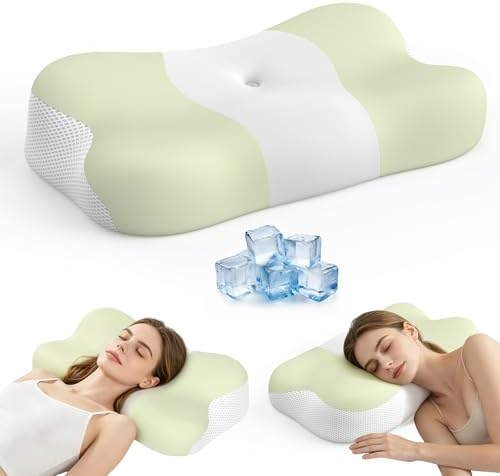 Cervical Neck Pillow Memory Foam Ergonomic Single-Sided High-Low by VYLEETechnologyLLC