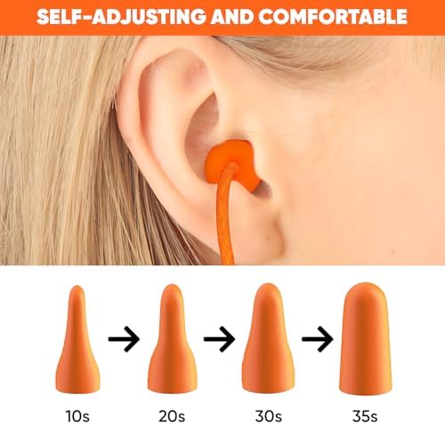 20 Pair Foam Ear Plugs with Cord - Image 5