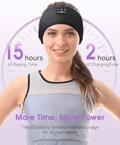 MUSICOZY Sleep Headphones Bluetooth Headband Headphones - Image 4