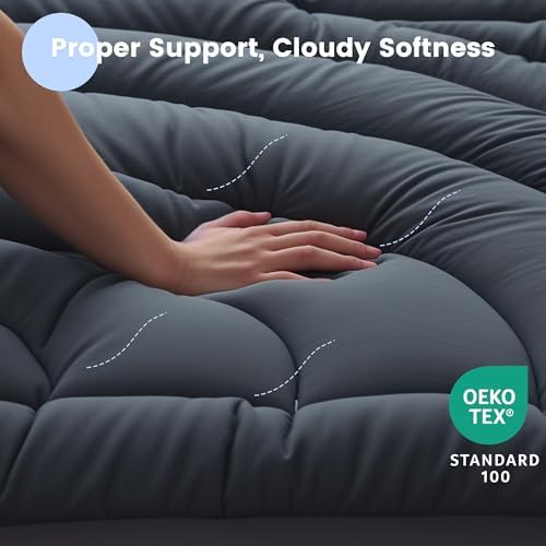 Waterproof Mattress Pad Queen, Quilted Fitted Queen Mattress Protector - Image 4