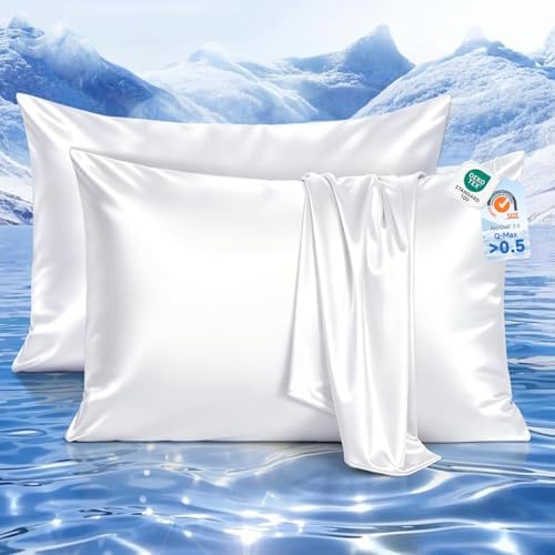 Elegear Cooling Pillow Cases for Hot Sleeper, Satin Pillowcases by Elegear