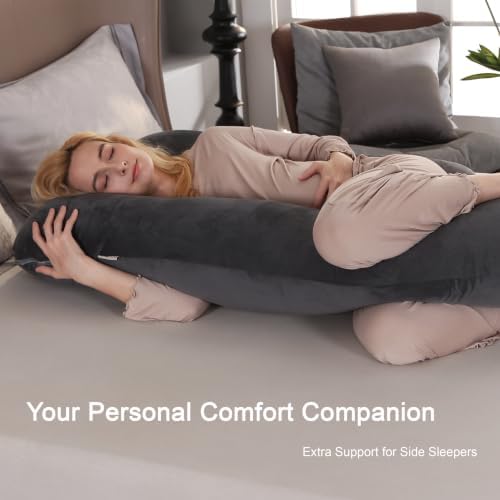 Pregnancy Pillows for Sleeping, 57-inch U Shaped Full Body Maternity Pillow - Image 4