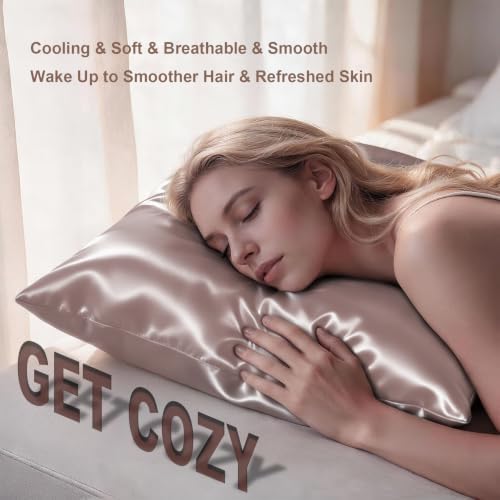 LYSHIN Silk Pillow Cases 2 Pack Standard Size - Image 5