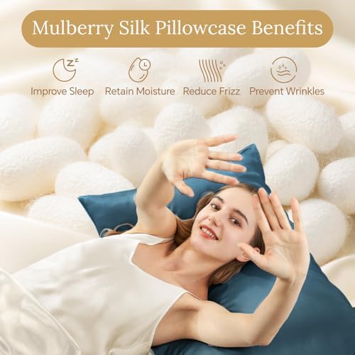 INFIIXSO Mulberry Silk Pillow Cases Standard Size - Image 2
