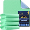 Fygrip 4 Pack 36” x 36” Extra Heavy Absorbency Washable Underpads Bed Pads by Fygrip