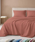 California Design Den Luxury 600 Thread Count Full Bed Sheets, Terracotta by CaliforniaDesignDen