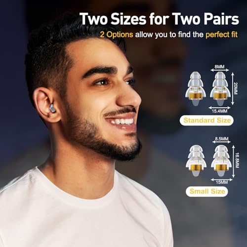 Reure High Fidelity Concert Ear Plugs, Noise Cancelling Silicone Ear Plugs 2 - Image 3