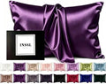 Mulberry Silk Pillow Cases for Hair and Skin, Dark Purple by Home