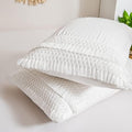 White Pillow Cases King Size Set of 2 White Tassel Pillowcases by MOVEOVER