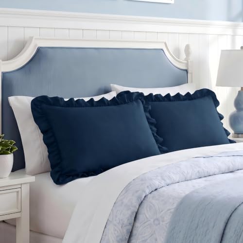 Bedsure Ruffle King Size Pillow Cases Set of 2 by BEDSURE