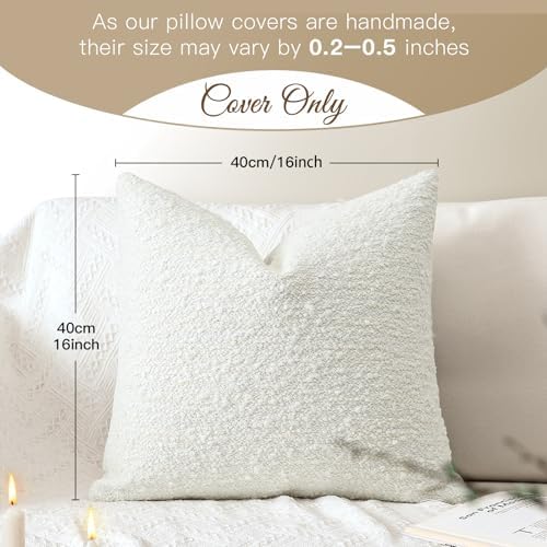 Artscope Throw Pillow Cover 16x16 Super Thick Body Pillow Cover Decorative - Image 5