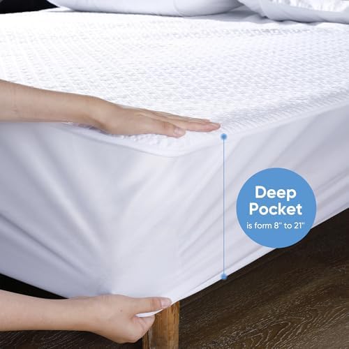 Cooling Waterproof Mattress Protector Twin XL Size, Mattress Cover 3D Air - Image 5