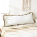 Merryword Taupe Body Pillow Cover 20x54inches White and Taupe Reversible Long by Merryword